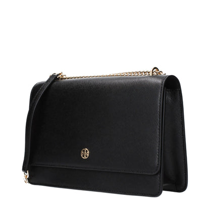 Sort Tory Burch crossbodytaske i læder