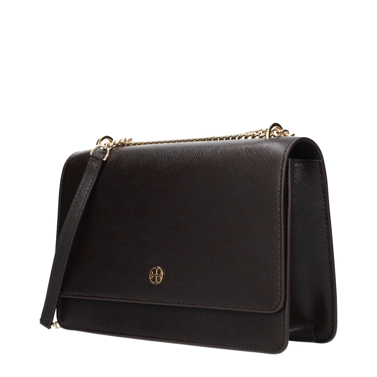 Brun Tory Burch crossbodytaske i læder
