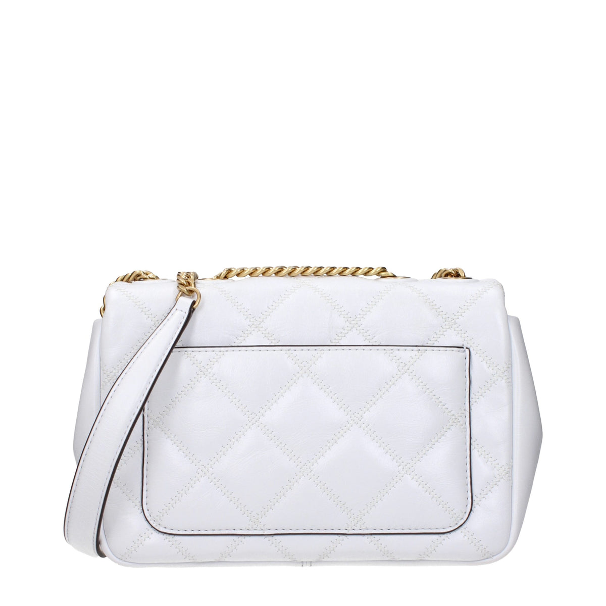 Hvid Tory Burch skuldertaske i læder