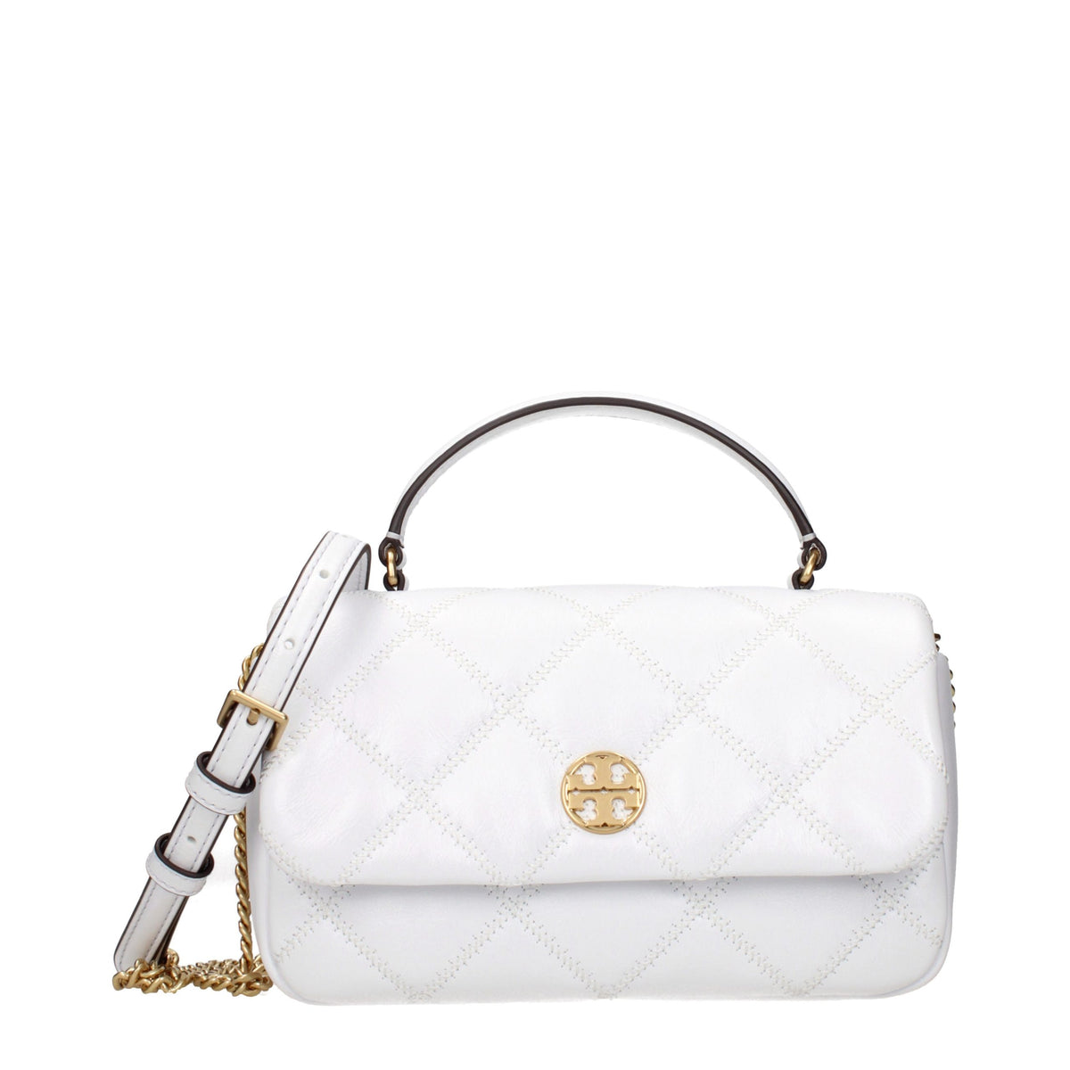 Hvid Tory Burch læderhåndtaske