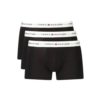 Sorte Tommy Hilfiger boxershorts i bomuld, 3-pak