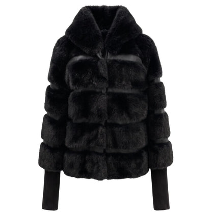 Sort Baldinini Trend polstret jakke i polyester