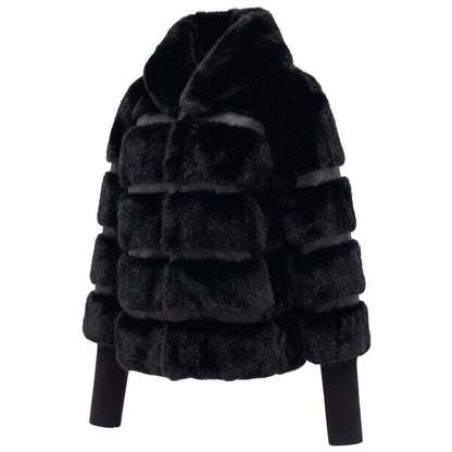 Sort Baldinini Trend polstret jakke i polyester