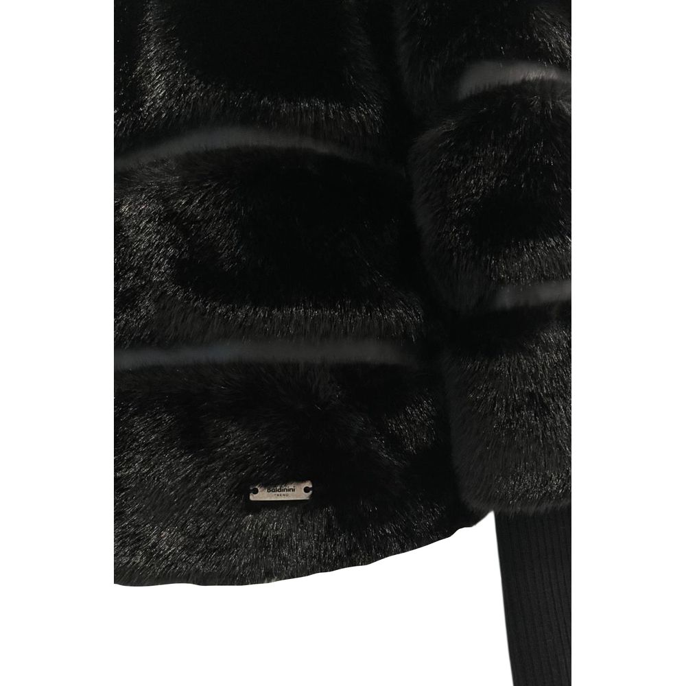 Sort Baldinini Trend polstret jakke i polyester