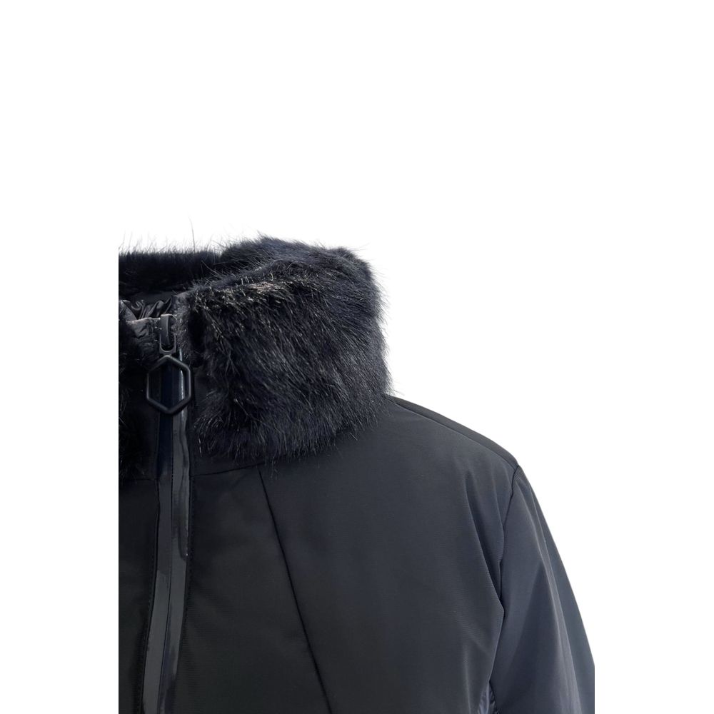 Blå Baldinini Trend nylonjakke til kvinder