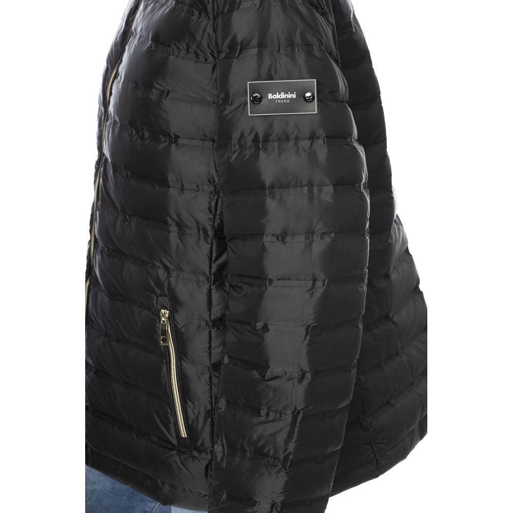 Baldinini Trend Black PU Women Jacket