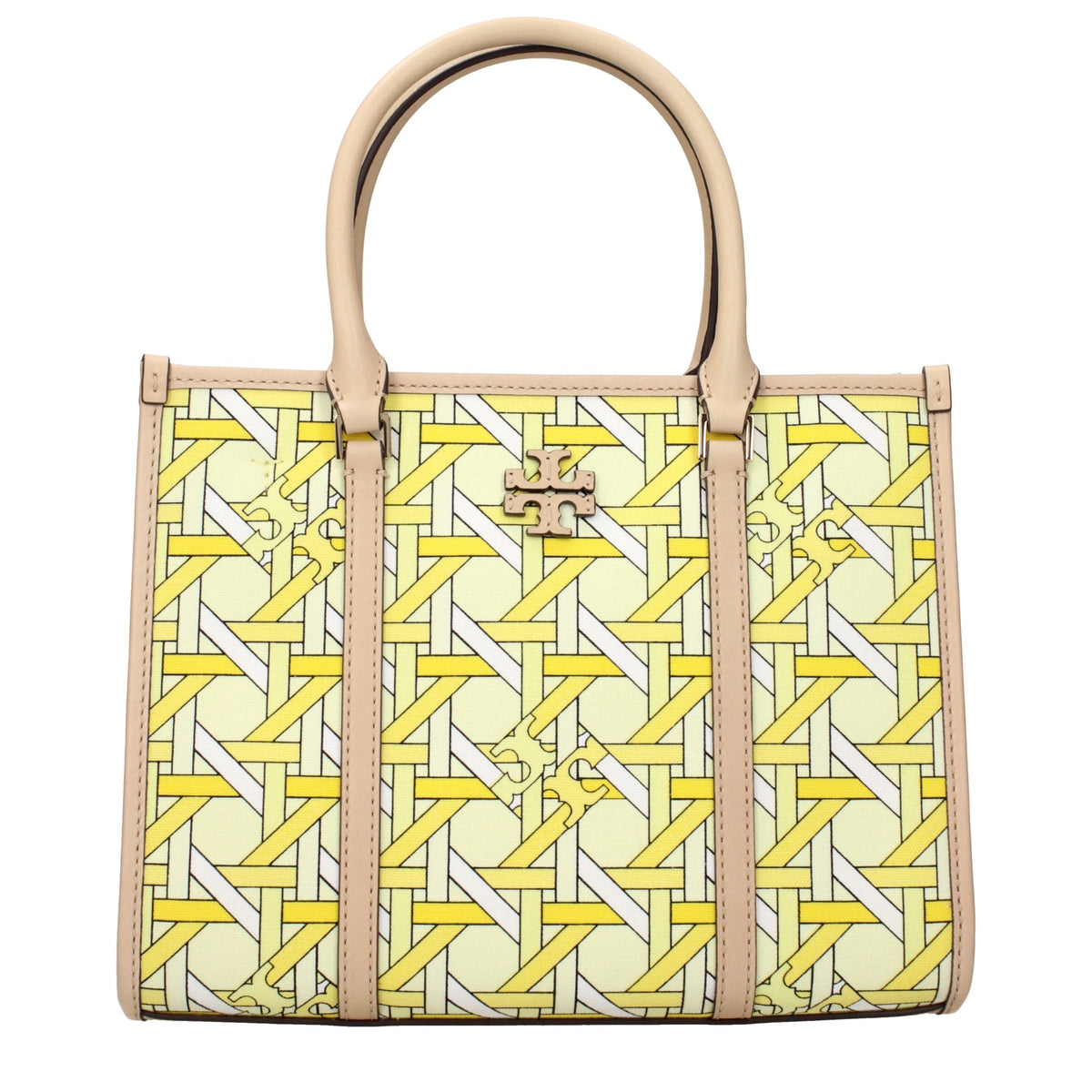 Gul Tory Burch håndtaske i tekstil