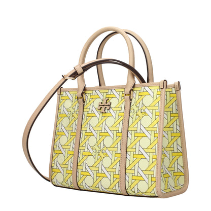 Gul Tory Burch håndtaske i tekstil