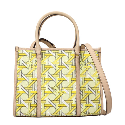 Gul Tory Burch håndtaske i tekstil