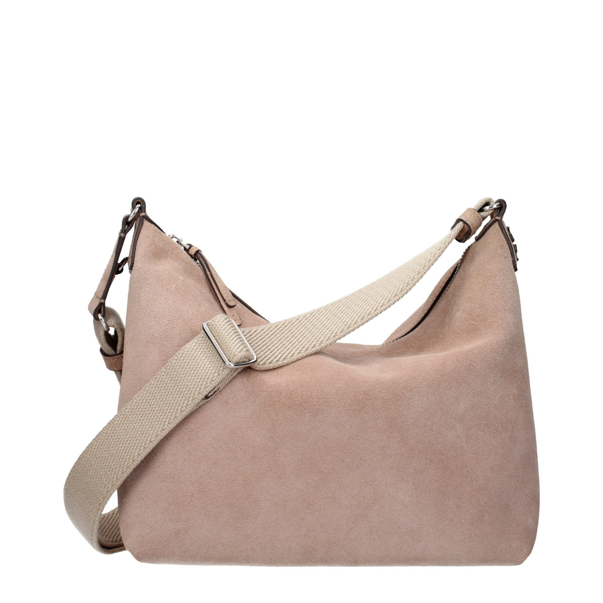 Tory Burch lyserød crossbodytaske i ruskindslæder