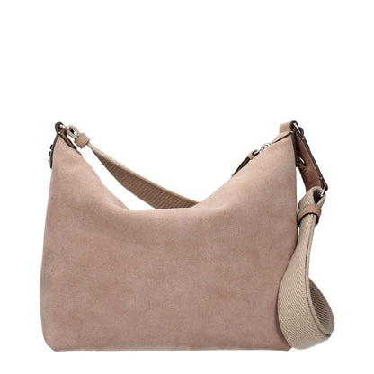 Tory Burch lyserød crossbodytaske i ruskindslæder