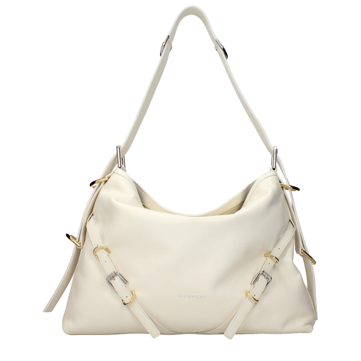 Beige Givenchy crossbodytaske i læder