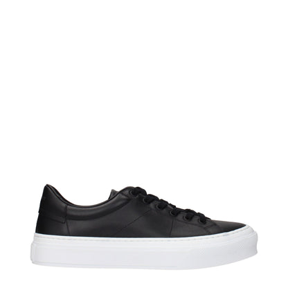 Sorte Givenchy lavtop-sneakers i læder