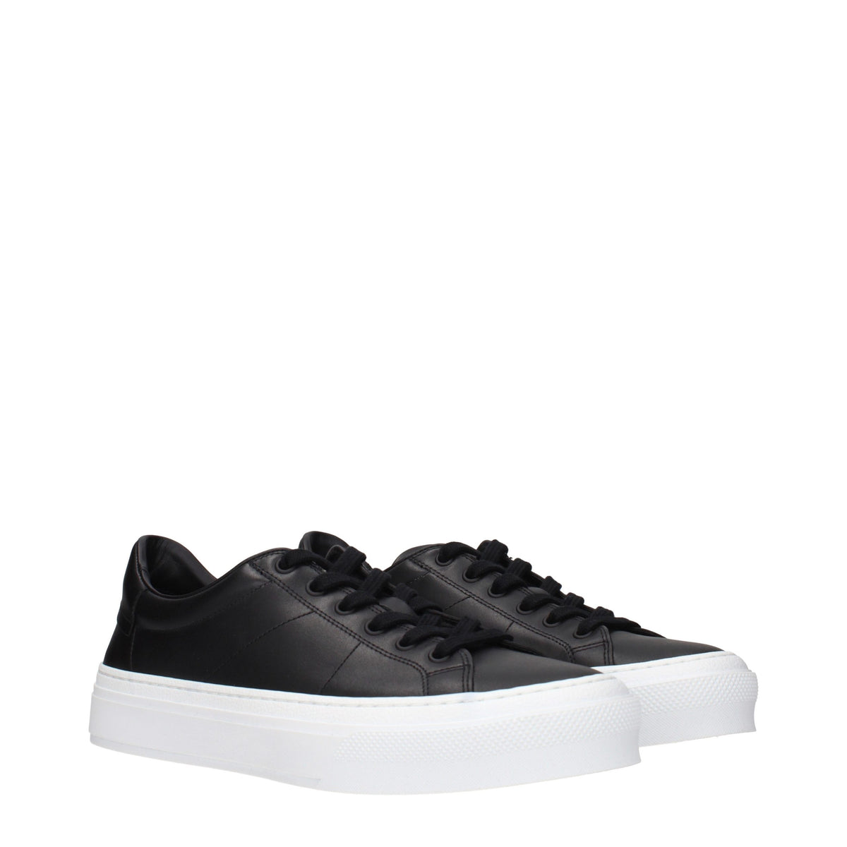 Sorte Givenchy lavtop-sneakers i læder
