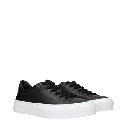 Sorte Givenchy lavtop-sneakers i læder