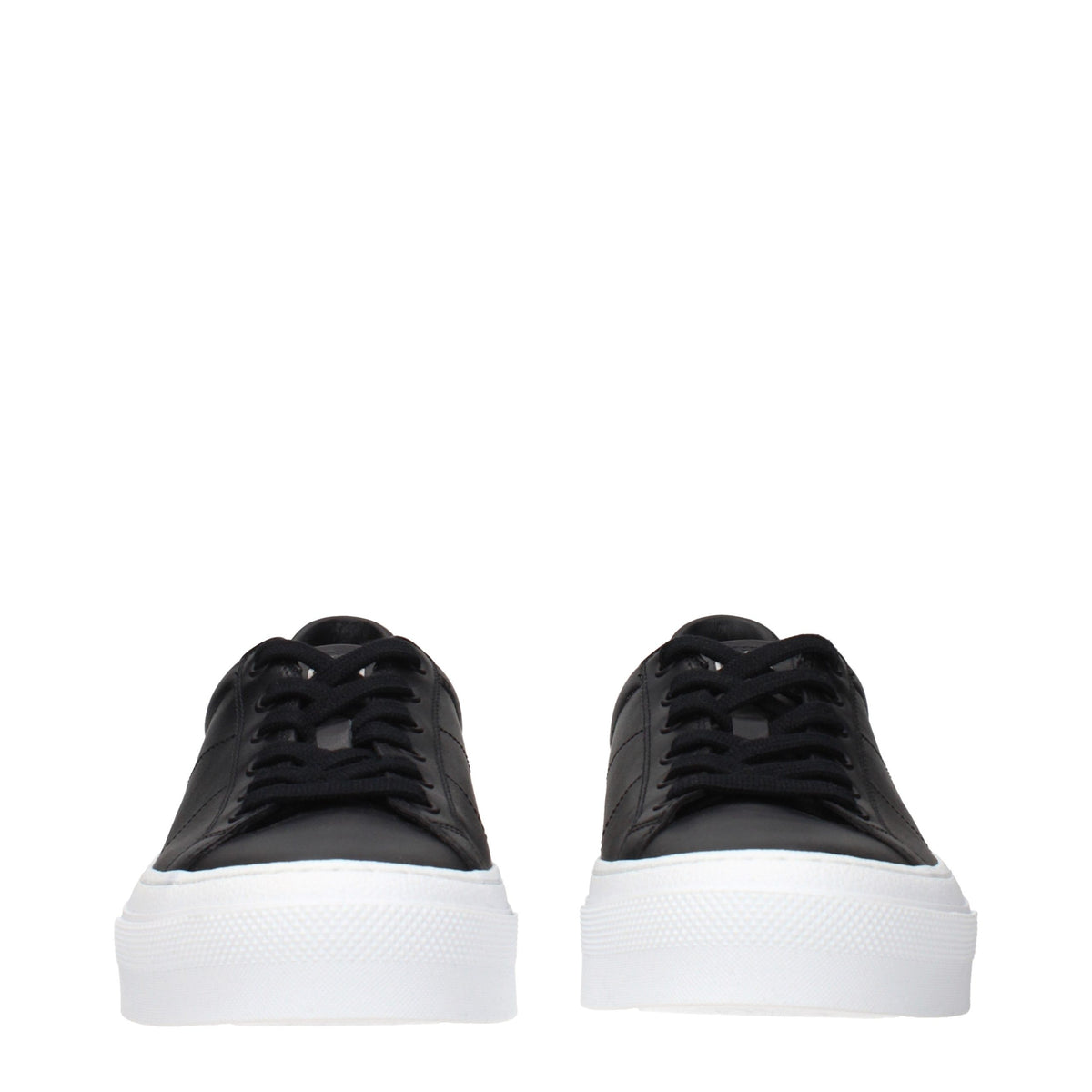 Sorte Givenchy lavtop-sneakers i læder