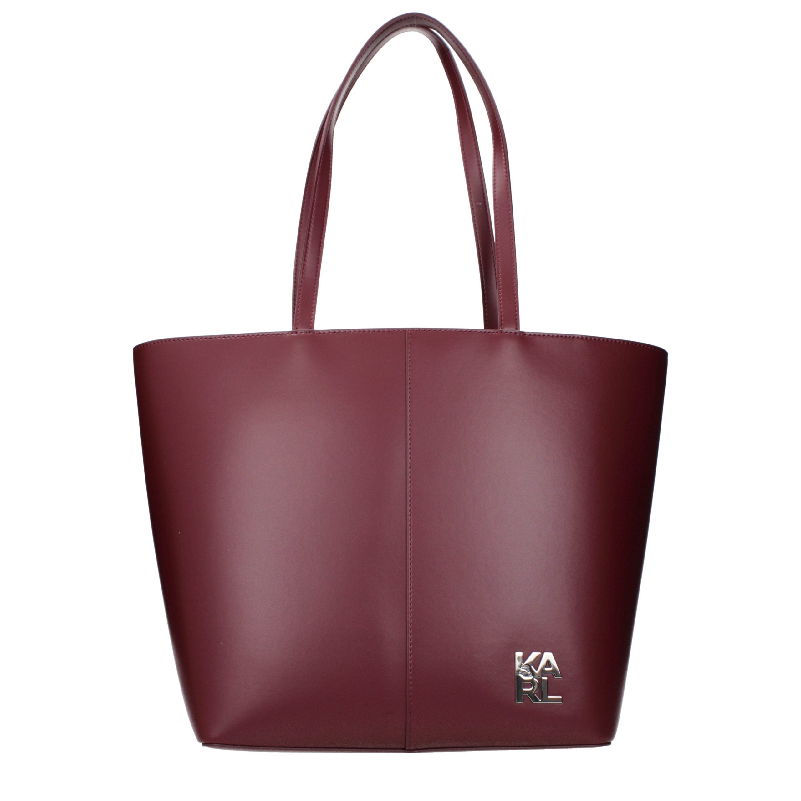 Karl Lagerfeld Red Polyethylene Shoulder Bag