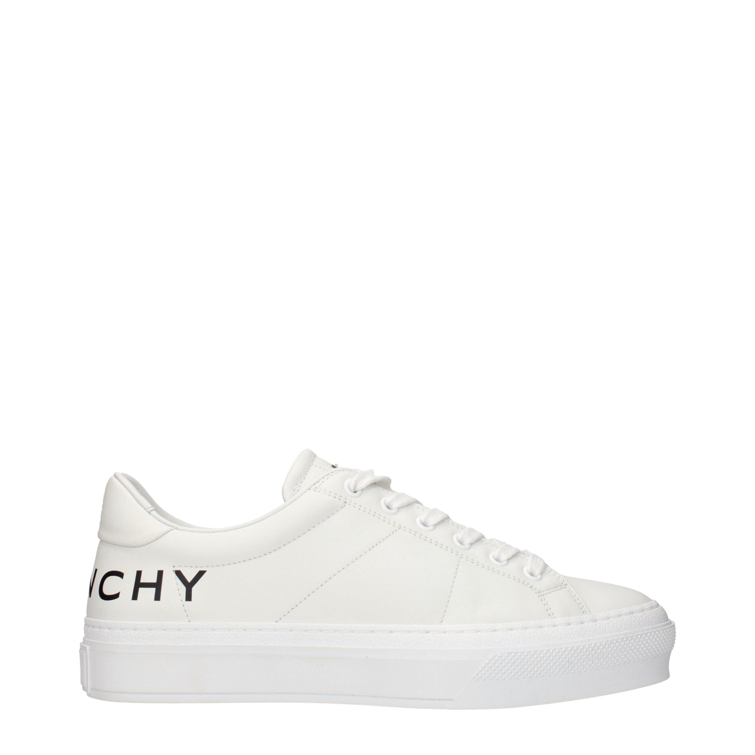 Hvide Givenchy sneakers i læder