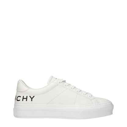 Hvide Givenchy sneakers i læder
