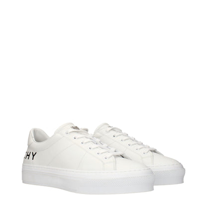 Hvide Givenchy sneakers i læder
