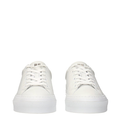 Hvide Givenchy sneakers i læder