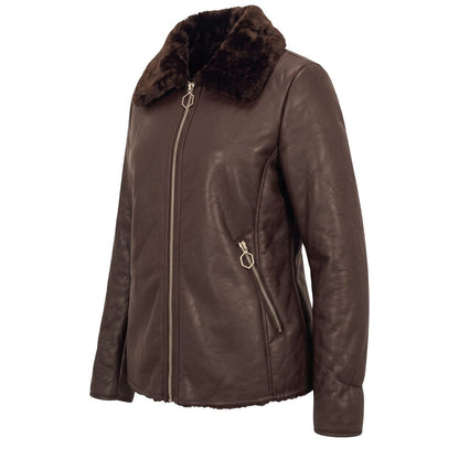 Baldinini Trend Brown Polyester Women Jacket