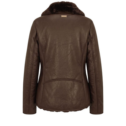 Baldinini Trend Brown Polyester Women Jacket