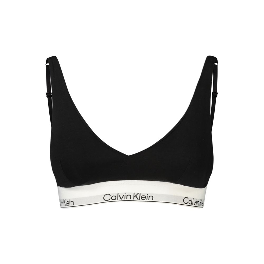 Sort Calvin Klein push-up trekants-bh i bomuld, modal og elastan