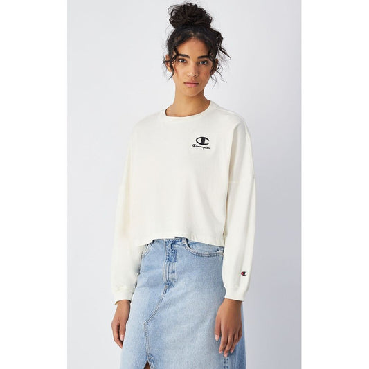 Champion naturfarvet langærmet T-shirt i bomuld
