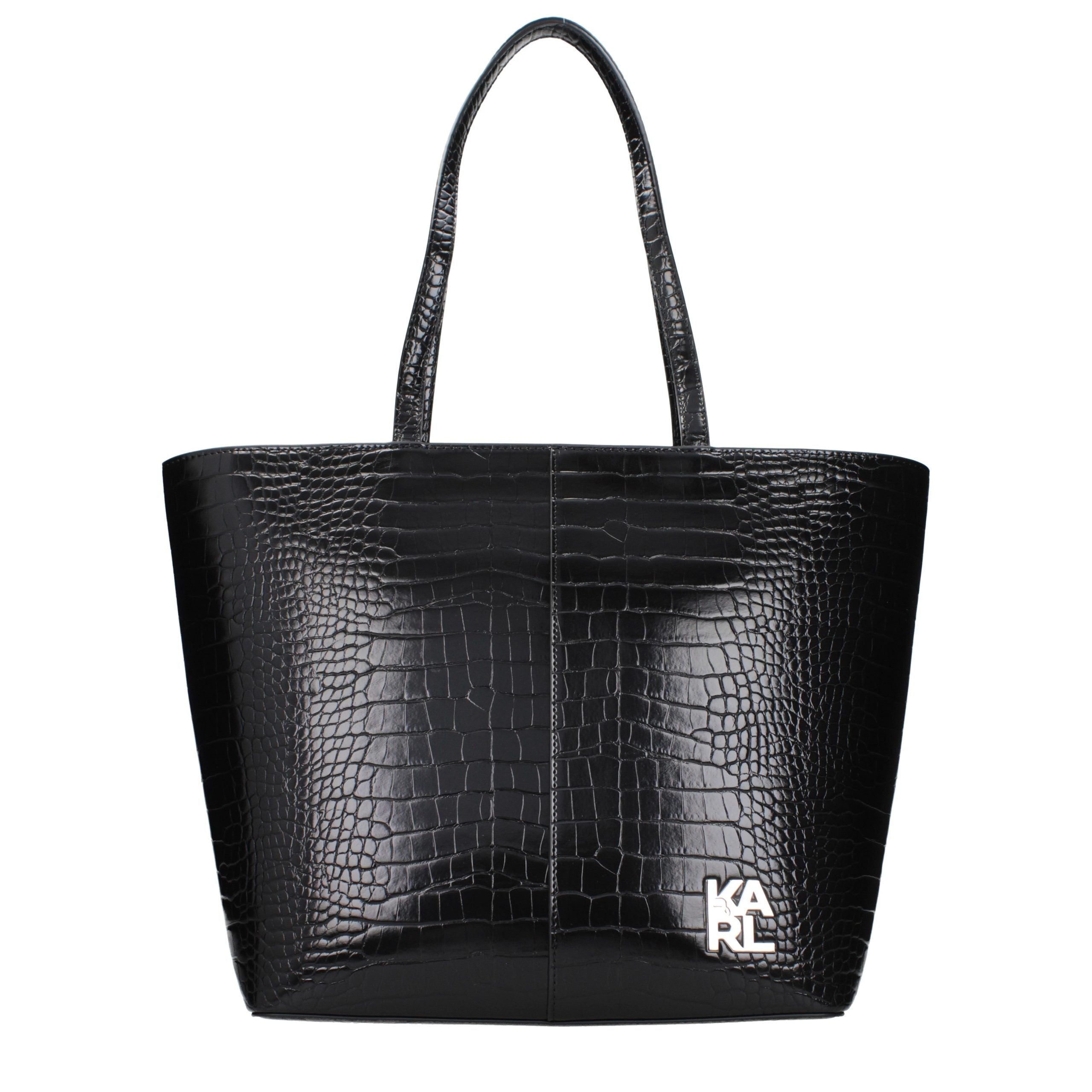 Karl Lagerfeld Black Polyethylene Shoulder Bag