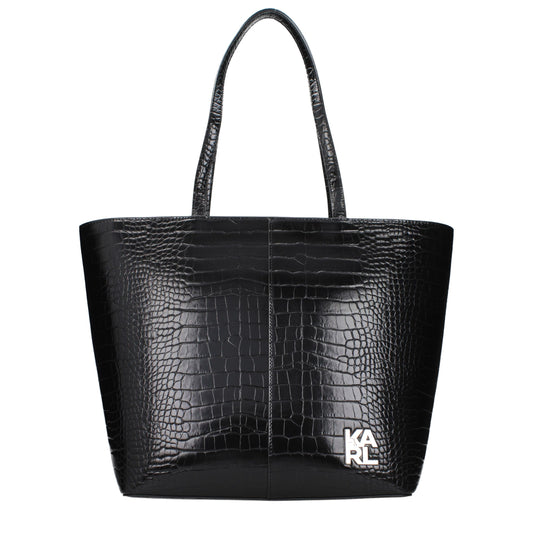 Karl Lagerfeld Black Polyethylene Shoulder Bag