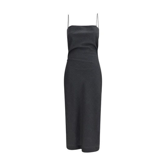 Calvin Klein Gray Wool Oves Aries Cocktail Dress