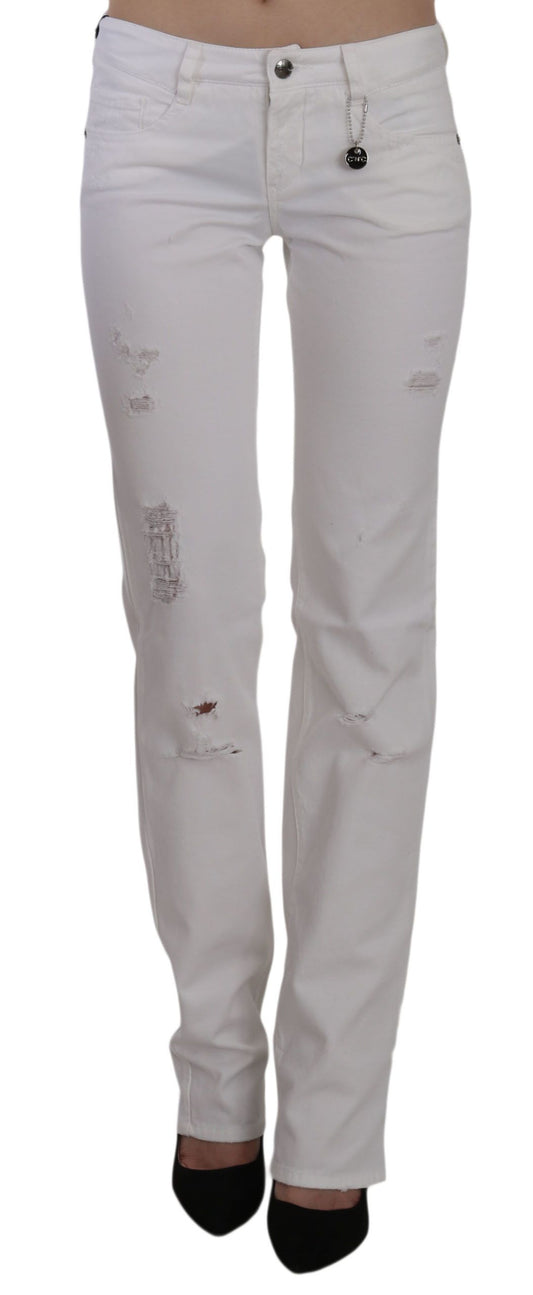 Hvide Costume National C'N'C jeans i bomuld
