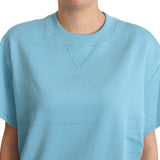 Dolce & Gabbana Elegant Blue Crew Neck Cotton Top