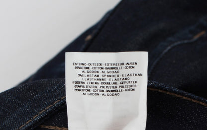 Costume National CNC blå slim fit jeans i bomuld med stretch