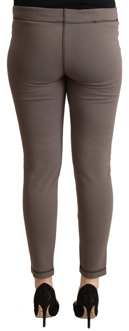 John Galliano grå cropped leggingsbukser i bomuld