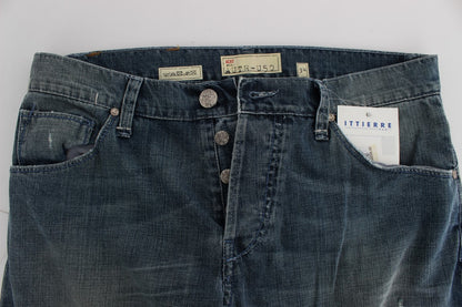 ACHT blå vaskede jeans i bomuldsdenim