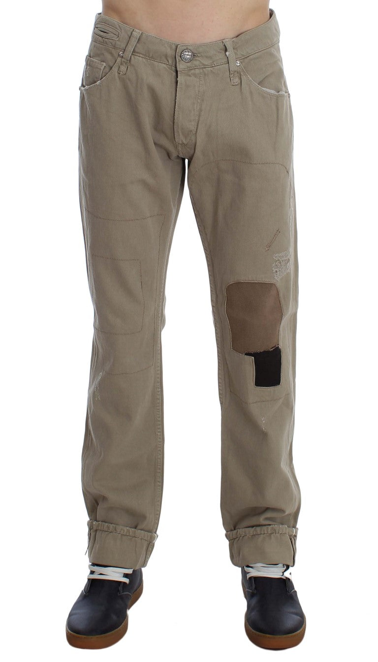 Beige ACHT jeans i bomuld