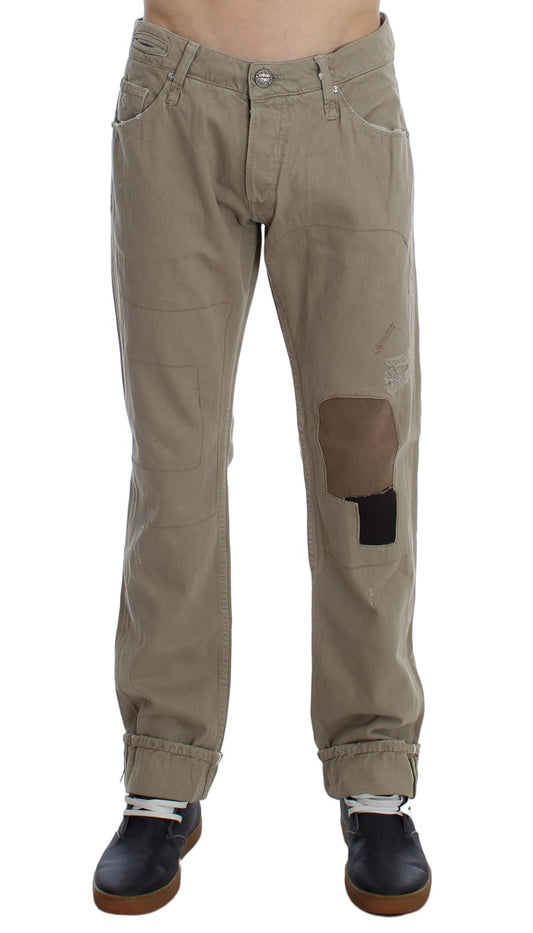 Beige ACHT jeans i bomuld