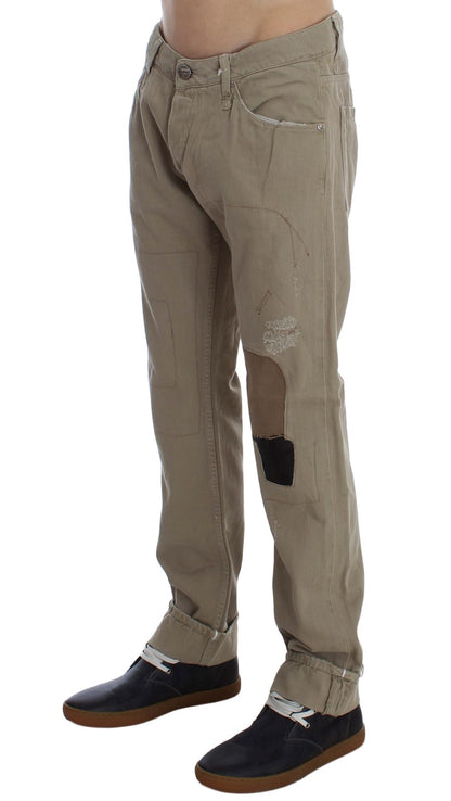 Beige ACHT jeans i bomuld