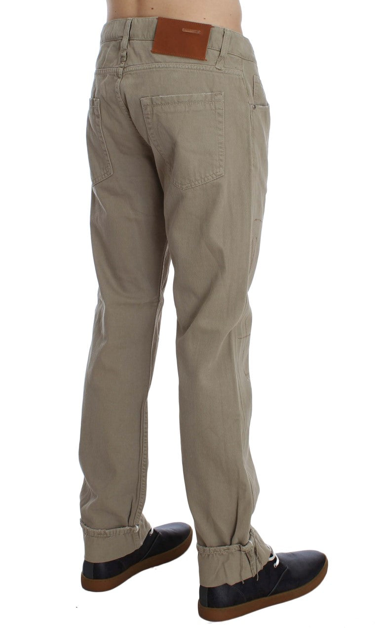 Beige ACHT jeans i bomuld
