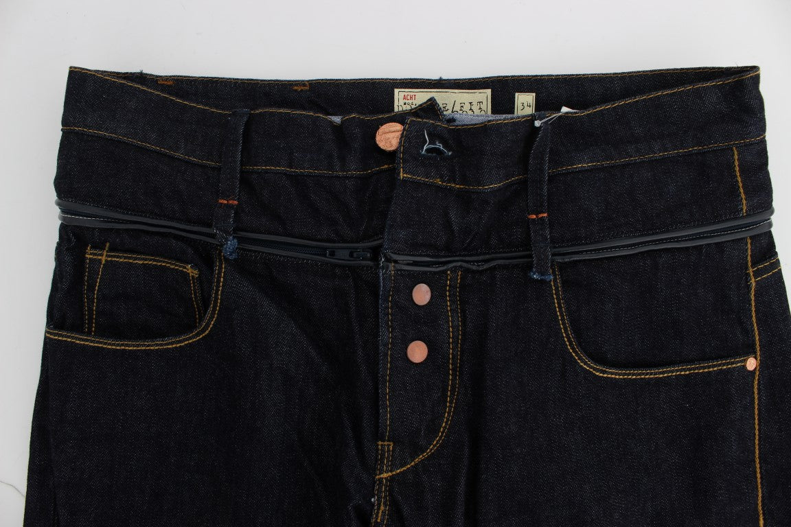 Blå ACHT-jeans i bomuld med normal pasform og lige ben