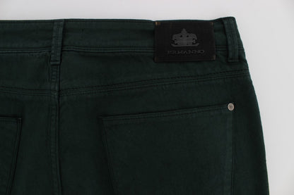 Ermanno Scervino grønne jeans i bomuld med lige ben