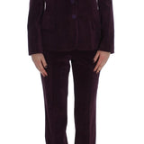 BENCIVENGA Purple Wool Suit T-Shirt Set
