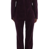 BENCIVENGA Purple Wool Suit T-Shirt Set