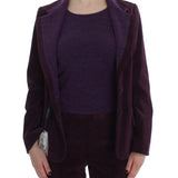 BENCIVENGA Purple Wool Suit T-Shirt Set