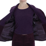 BENCIVENGA Purple Wool Suit T-Shirt Set