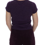 BENCIVENGA Purple Wool Suit T-Shirt Set