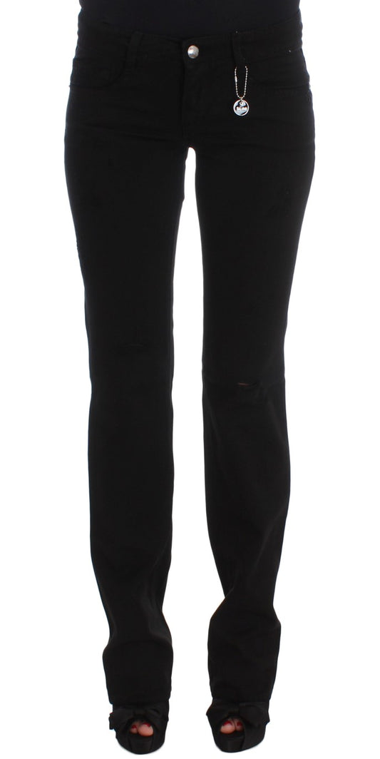 Sorte Costume National C’N’C bootcut-jeans i bomuld