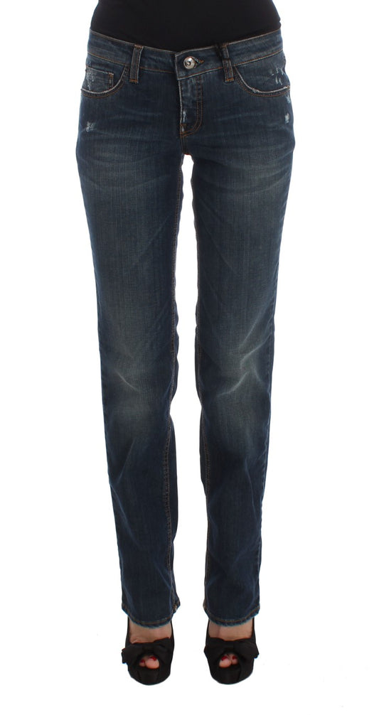 Blå Costume National C’N’C bootcut-jeans i bomuldsblanding